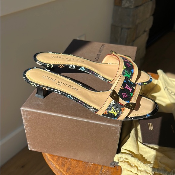 Louis Vuitton Monogram Multicolore Slide Sandals - Picture 6 of 10